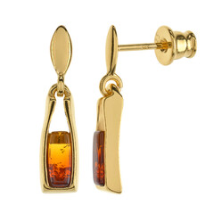 Baltic Amber Silver Earrings