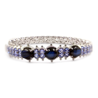 Labradorite Silver Bangle (Dallas Prince Designs)
