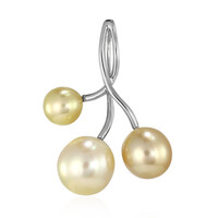 Kabira Golden South Sea Pearl Silver Pendant (TPC)