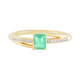 Russian Emerald Silver Ring (Adela Silber)