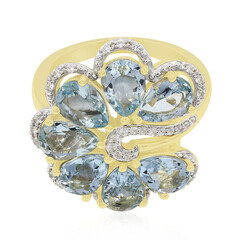 9K Medina Aquamarine Gold Ring