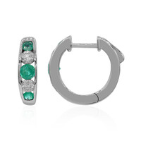 14K AAA Zambian Emerald Gold Earrings (CIRARI)