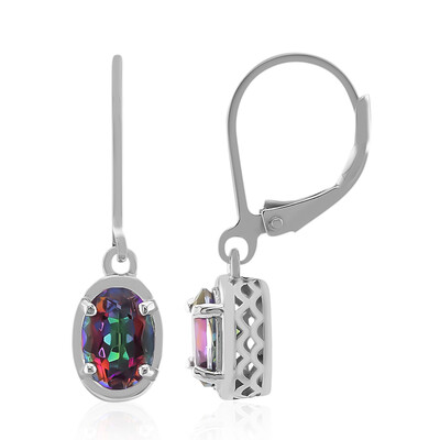 Mystic Quartz Silver Earrings