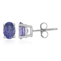 Tanzanite Silver Earrings
