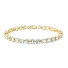 Sky Blue Topaz Silver Bracelet