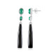 Black Onyx Silver Earrings (KM by Juwelo)