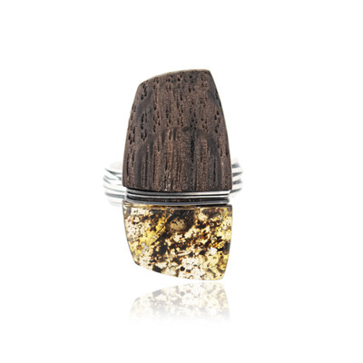 Baltic Amber Silver Ring (dagen)