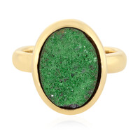 Uvarovite Silver Ring