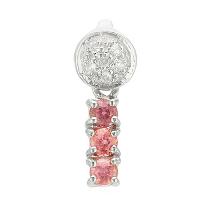 Padparadscha Sapphire Silver Pendant