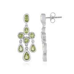 Peridot Silver Earrings