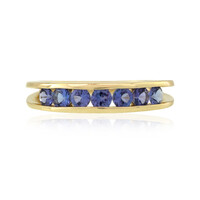 9K AAA Tanzanite Gold Ring (de Melo)