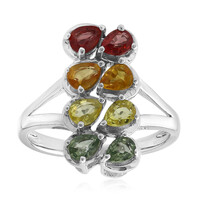 Fancy Sapphire Silver Ring