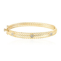 9K I2 (I) Diamond Gold Bangle (Ornaments by de Melo)