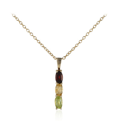 Garnet Silver Necklace