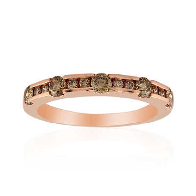 9K SI1 Argyle Rose De France Diamond Gold Ring (Annette)