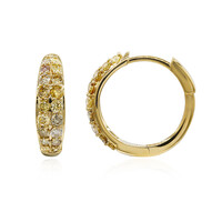 14K SI2 Fancy Diamond Gold Earrings (CIRARI)
