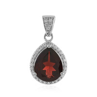 Mozambique Garnet Silver Pendant