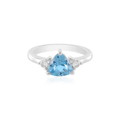 Swiss Blue Topaz Silver Ring