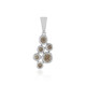 9K VS1 Champagne Diamond Gold Pendant