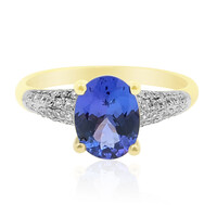 9K AAA Tanzanite Gold Ring (de Melo)
