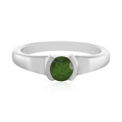 Ceylon Green Zircon Silver Ring