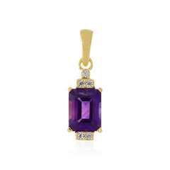 Zambian Amethyst Silver Pendant