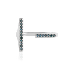 I3 Blue Diamond Silver Ring (de Melo)