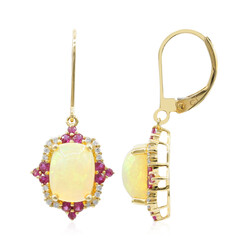 14K AAA Welo Opal Gold Earrings (CIRARI)