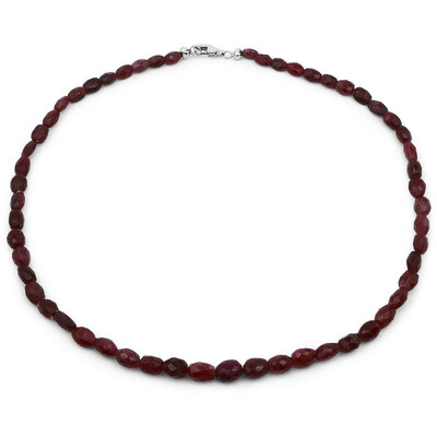 Ruby Silver Necklace