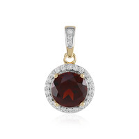18K Mozambique Garnet Gold Pendant