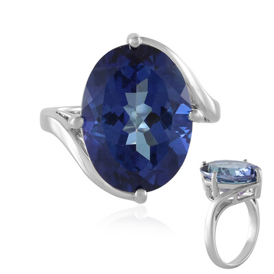 Cobalt Blue Topaz Silver Ring