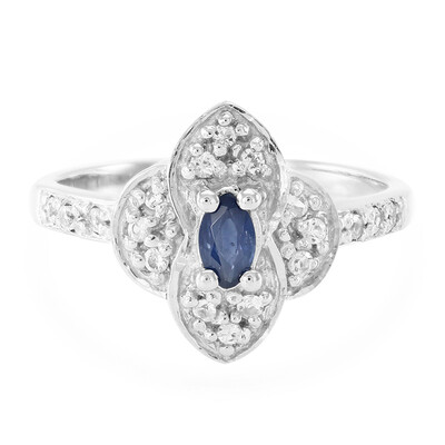 Laos Sapphire Silver Ring