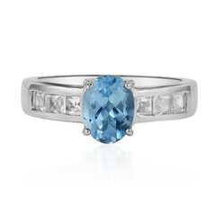 Sky Blue Topaz Silver Ring