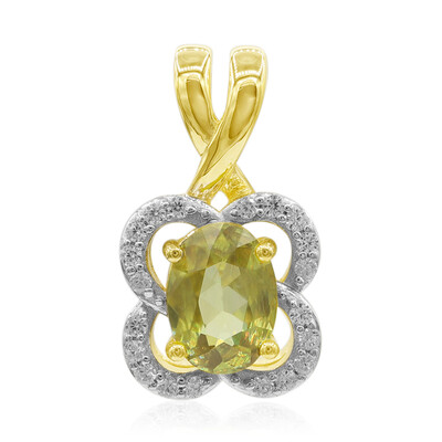 9K Sphene Gold Pendant