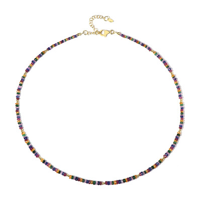 Mandarin Garnet Silver Necklace (Riya)