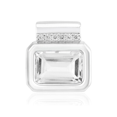 White Topaz Silver Pendant (MONOSONO COLLECTION)