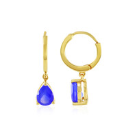 Blue Chalcedony Silver Earrings
