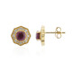 Ruby Silver Earrings