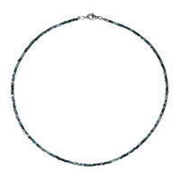 Blue Tourmaline Silver Necklace