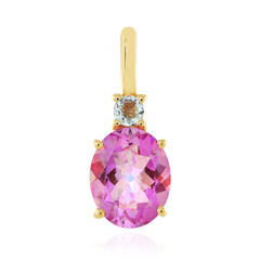Anniversary Topaz Silver Pendant