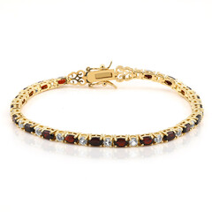 Garnet Silver Bracelet
