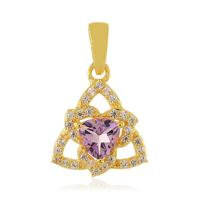 Rose de France Amethyst Silver Pendant