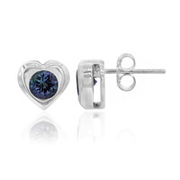 Unheated Tanzanite Silver Earrings