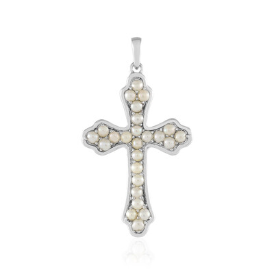 White Freshwater Pearl Silver Pendant