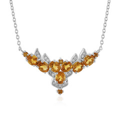 Madeira Citrine Silver Necklace