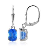 INDIGO BLUE TOPAZ Silver Earrings