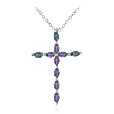 Mystic Quartz Silver Necklace