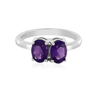 Siberian Amethyst Silver Ring