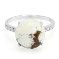 Magnesite Silver Ring