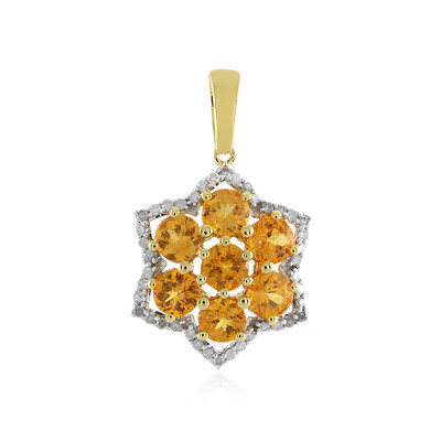 9K Spessartite Gold Pendant